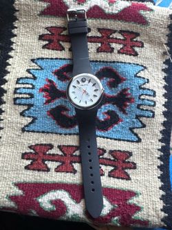 Fruitz Watch with Black Rubber Strap