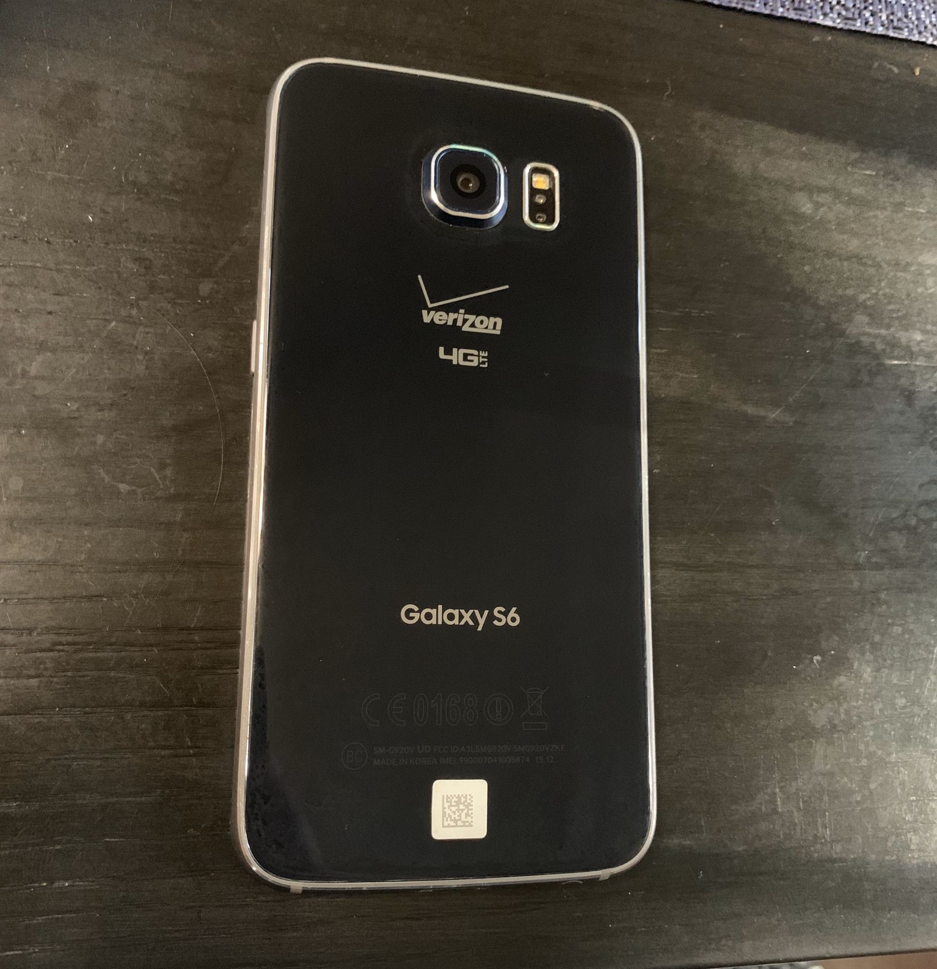 Samsung Galaxy S6 black Verizon unlocked 32 G