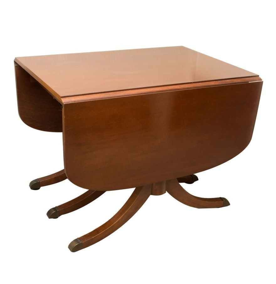 Vintage Dining Table - Duncan Phyfe Style Drop Leaf by Craddock ...