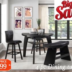 4 Pc Dining Table 