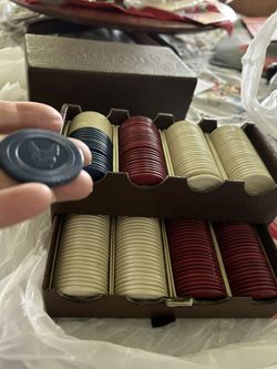 1920s clay poker chips