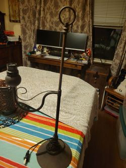 Wrought Iron Bridge Lamp