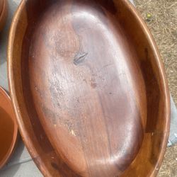 Wooden Large Fruits Plate 