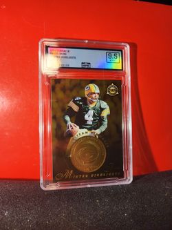 1997 Pinnacle Mint Gold Team Pinnacle #21 Brett Favre MH packers! MPS 9.5 MINT +