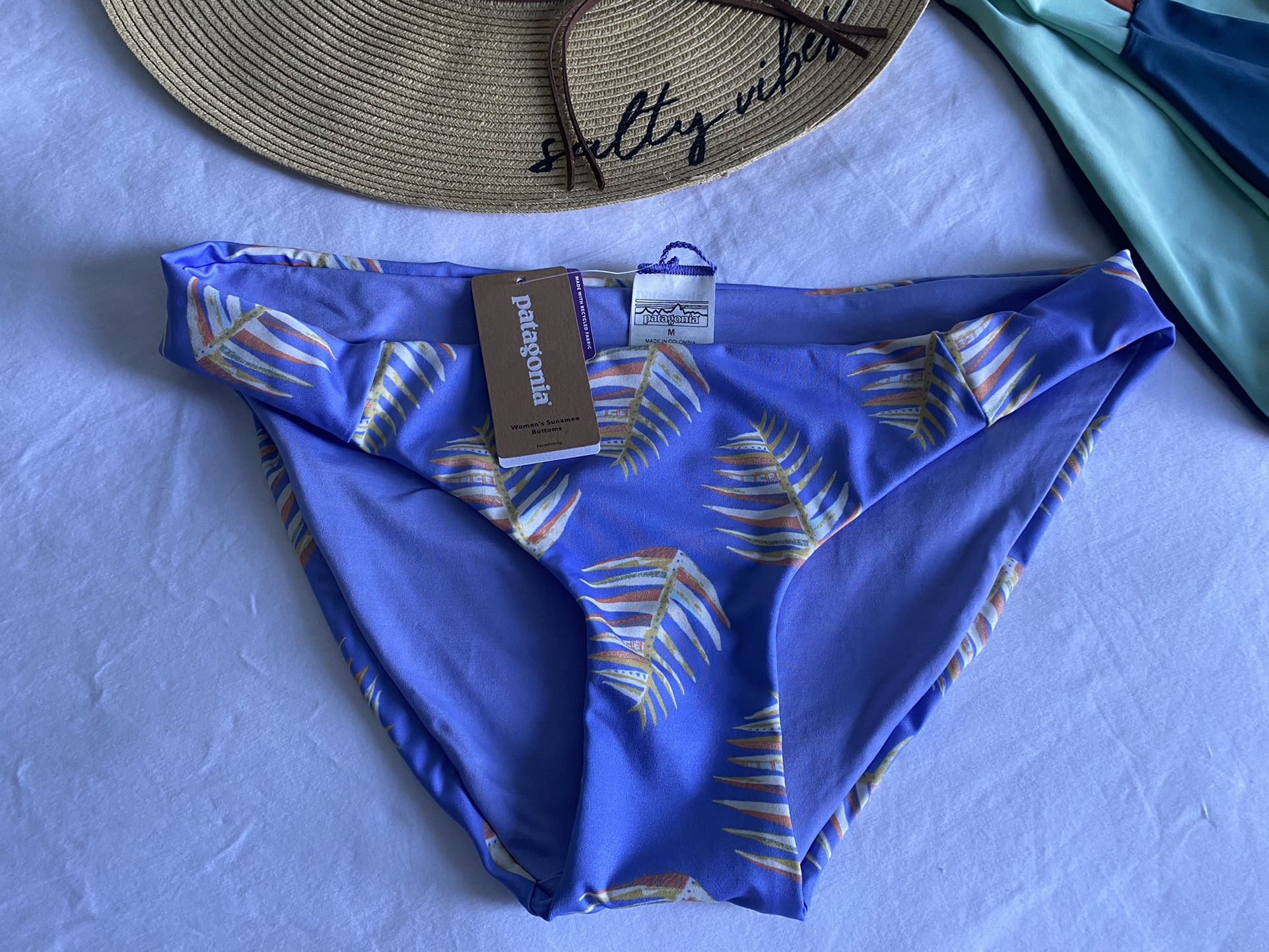 New Patagonia Palm Frond Bikini Bottoms (NWT)