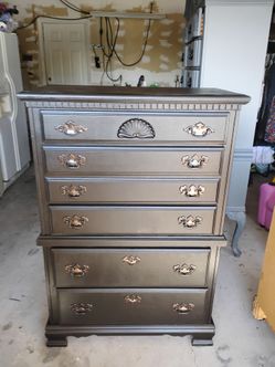 Black tall dresser solid wood