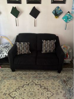 Sofa Set Navy Blue 150$ for both or Obo
