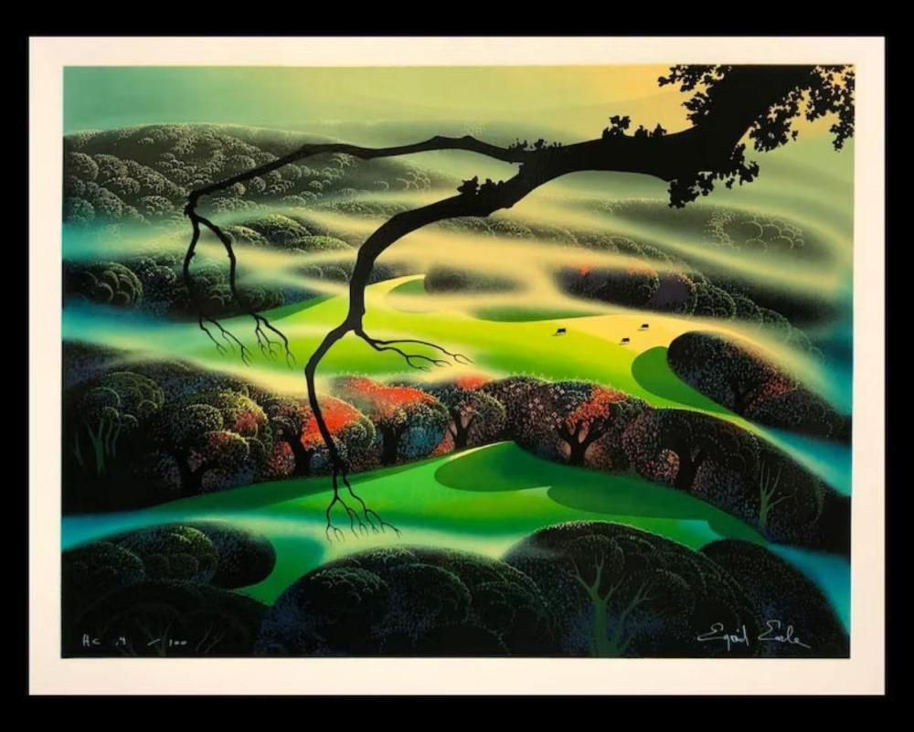 Eyvind Earle (American 1(contact info removed)) Dog Enshrouded