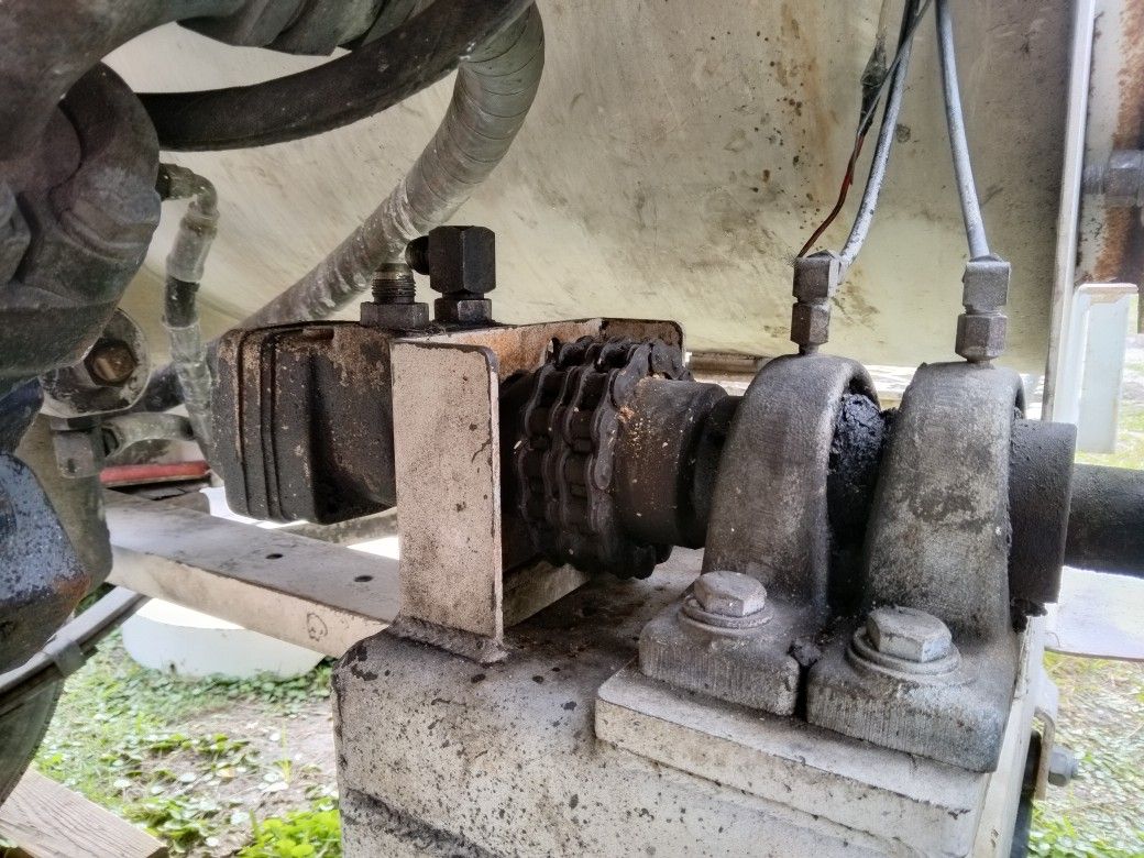  2 White Mixer Motors  Or Pumps  For Hydraulic Texture Machine 