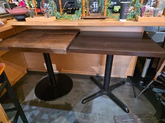 Dark Wood Bistro Table / Café Table