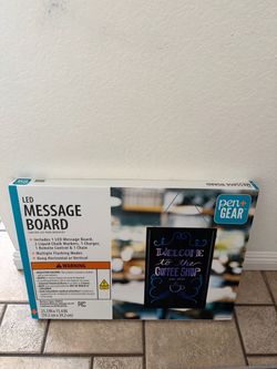 Pent+gear LED message board