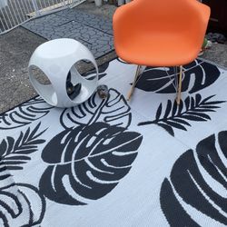 Retro Table And Retro Rocking Chair