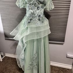 Sage green quince gown 