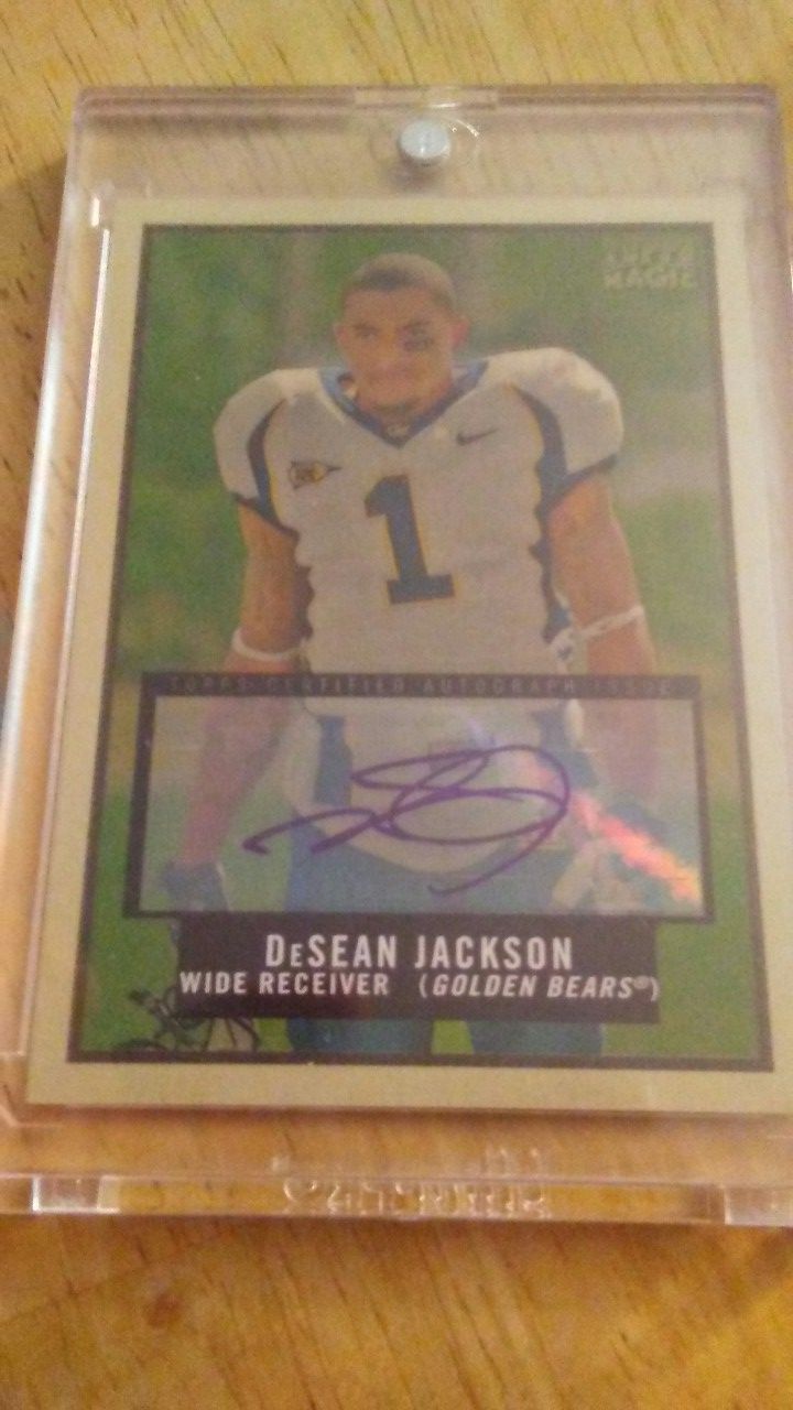 Desean Jackson auto rookie card