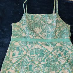 Lilly Pulizer Worth Avenue/Toile Shift Dress- SIZE 10