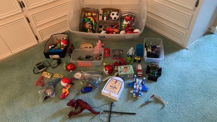 Assortment of child toys
