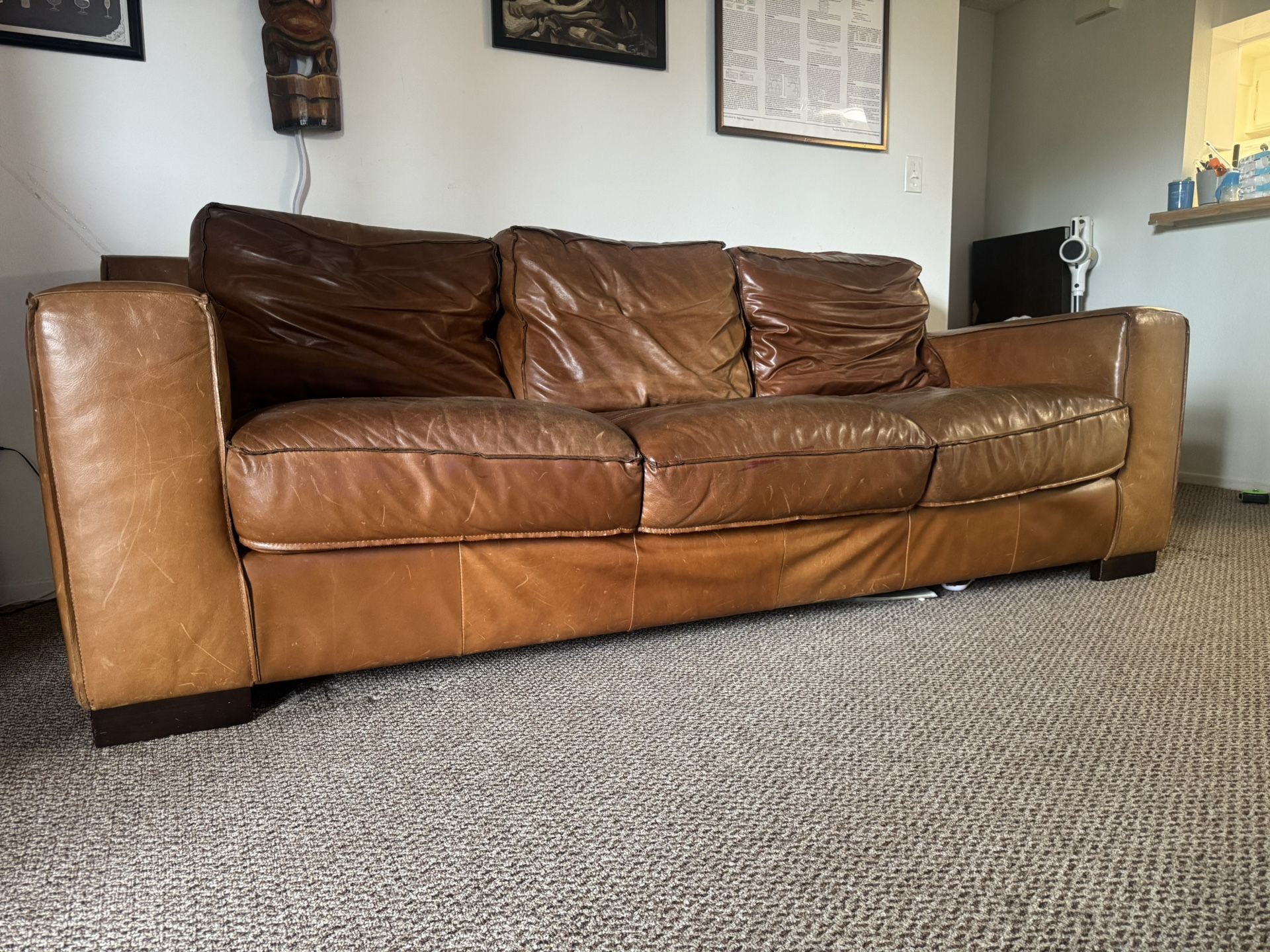 Leather Living Room Sofa