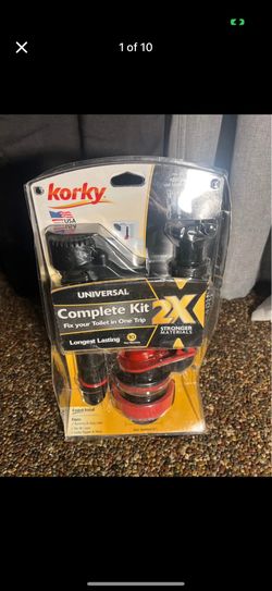 KORKU 2X Long Life Standard 2 in. Universal Complete Toilet Repair Kit