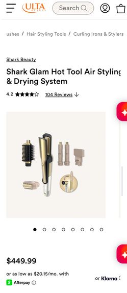 Shark Glam Air Styling & Drying System – Gold ( New)   Shark FlexStyle, Dyson Airwrap, Shark Glam, Hair Dryer, Curling Iron, Hair Styler, Beauty Tool,