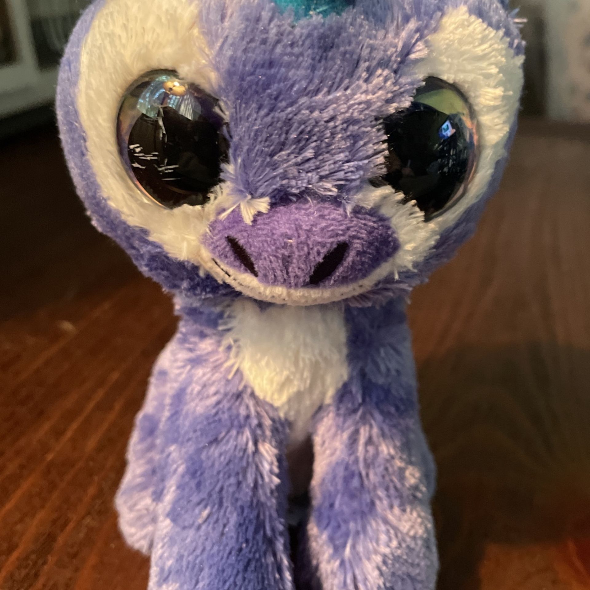 Lumo Stars Plush Purple Unicorn 6” 2018 Tactic Games Stuffed Animal Beanie Toy 