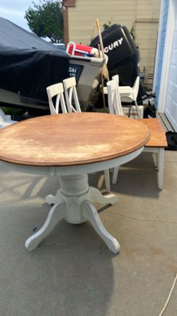 Solid wood table and chairs