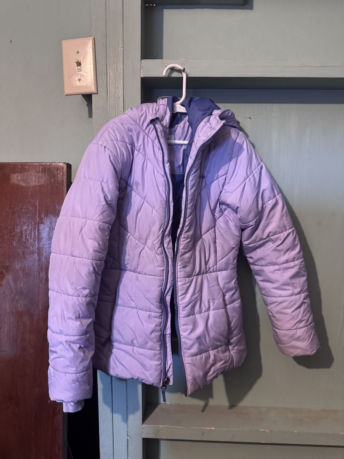 Kids Light Purple Columbia Winter Jacket Medium