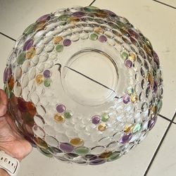 Glass Fruit Bowl And Plate Decor 