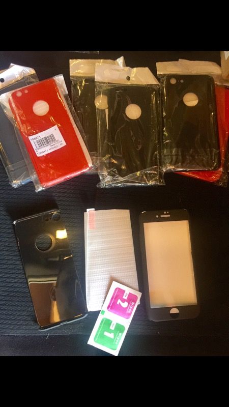 cases with tempered glass for iphone 6 and 7