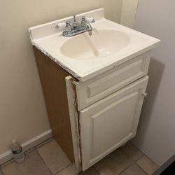 Working Sink, Cabinet And Faucet $75