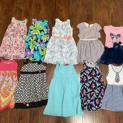 Set Of 10 Beautiful Girls Dresses Sz 6 Summer Spring Outfits Party Birthday