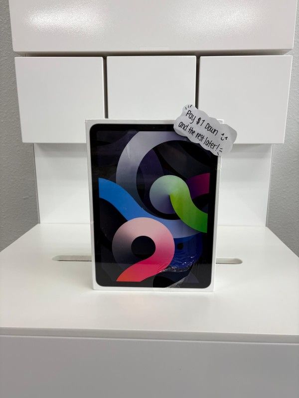 Apple IPad Air 4th Generation Tablet New - Pay $1 To Take It Home Today and pay the rest later.