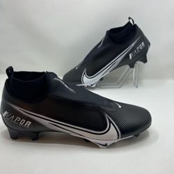 Nike Vapor Edge Pro 360 Ghos Black White Football Cleats AO8277-001 Sz 14.5 New