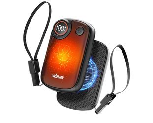 Rechargeable Hand Warmers 2 Pack, Magnetic Electric Hand Warmers with Smart Digital Display, Precision Temperature Control, Aluminum Alloy Shell, 3-Se