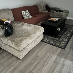 14 Foot 3 Piece Sectional  W/ two Chaise Lounges