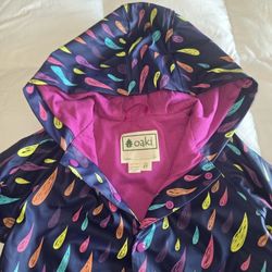 Oaki Toddler Girl's Size 3T Lined Rained Jacket 