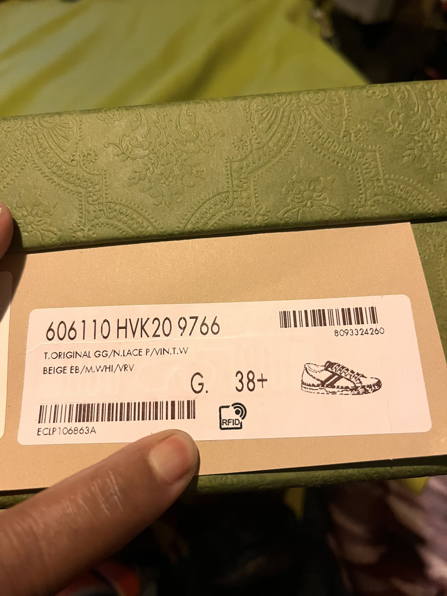Woman’s Gucci Sneakers , Worn Once  Size 8 