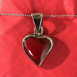 Valentine Heart Necklace & Earrings