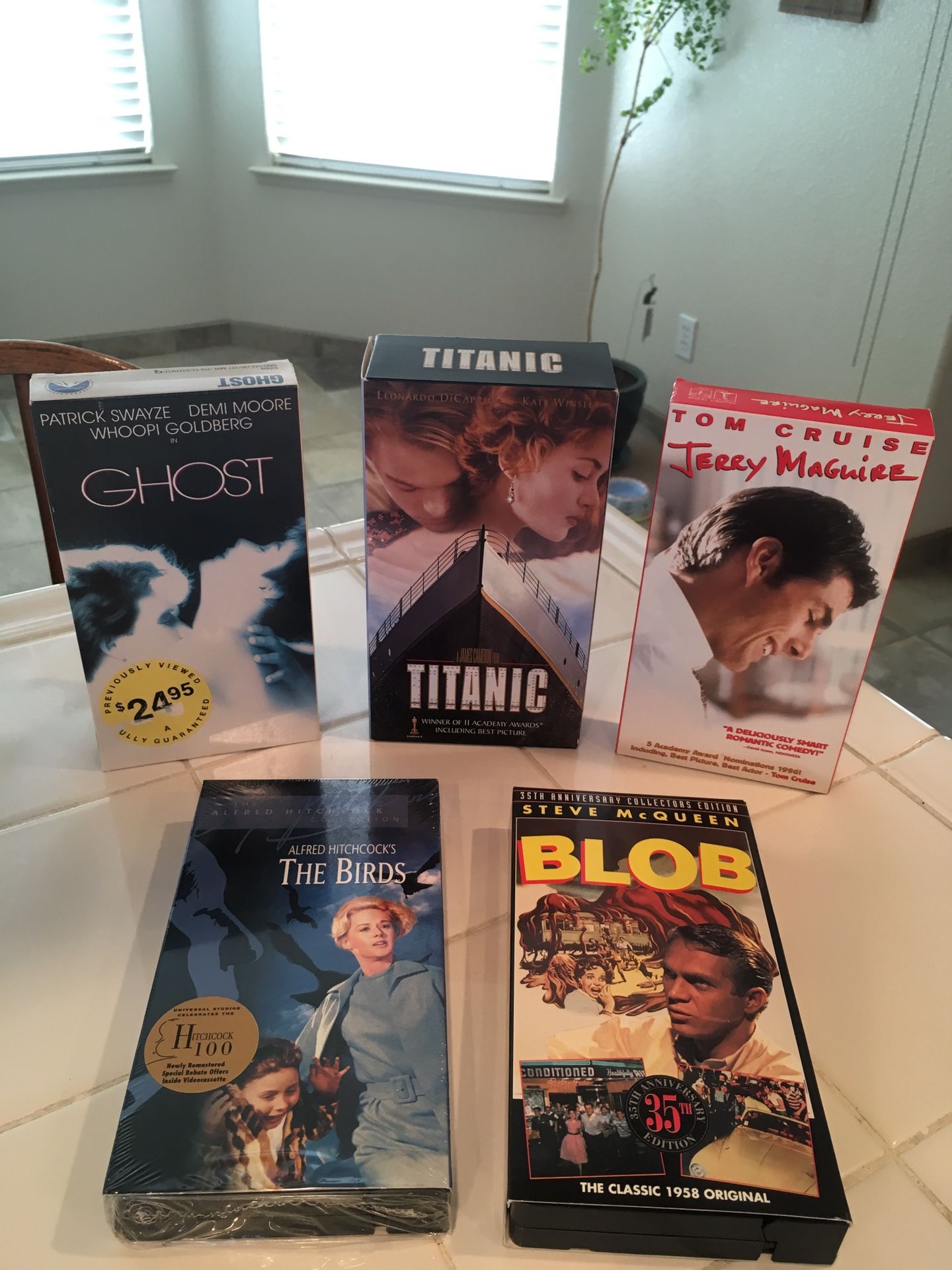 Classic VHS Movies (5) Never Used