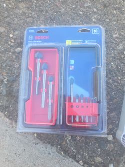 Bosch Glass & Tile bit set & Bosch trim edge forming bit set