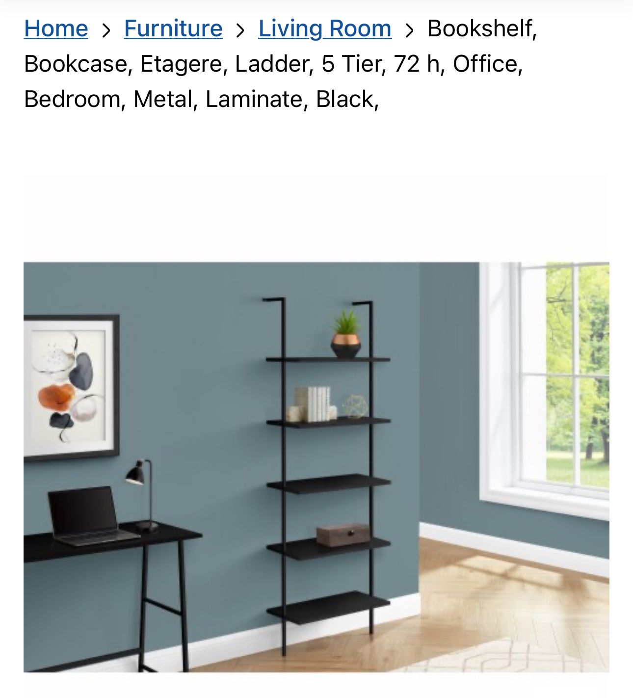 Bookshelf’s, Bookcase, Etagere, Ladder, 5 Tier