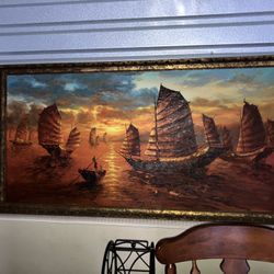 Painting Of Ships