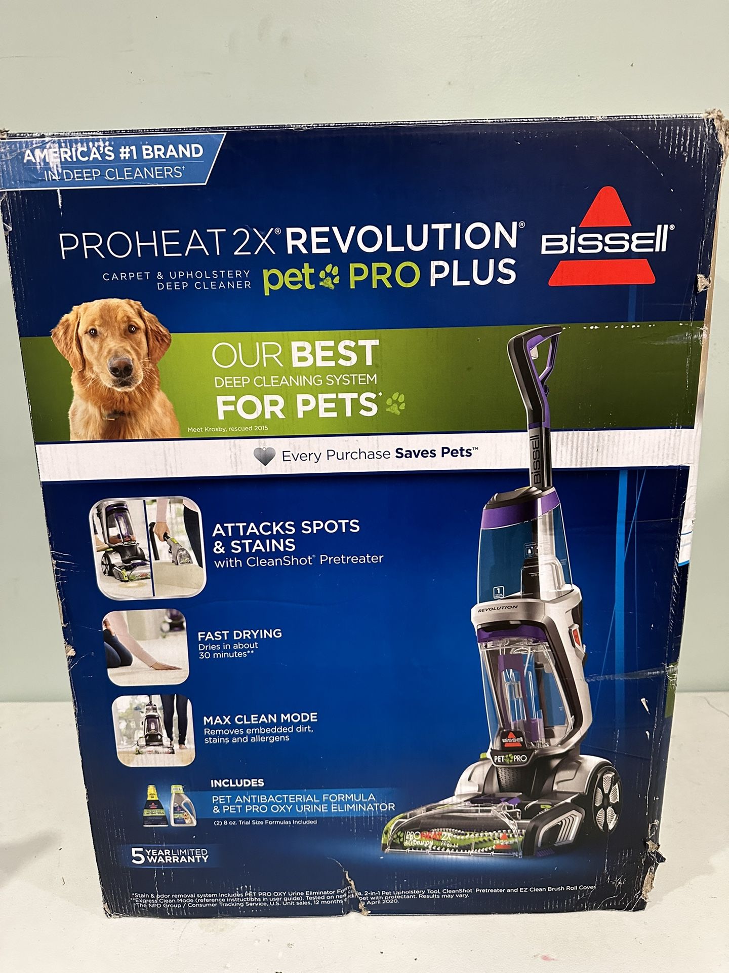 Bissell Proheat 2x Revolution Pet Pro Plus Carpet Cleaner 