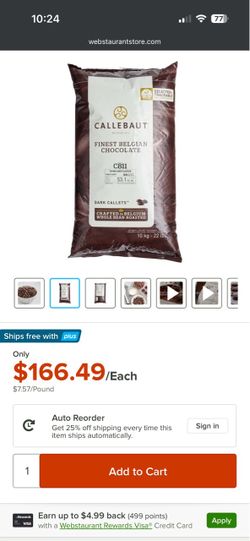 Callebaut C811 Dark Belgian Chocolate Callets 22 lbs