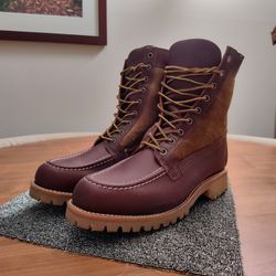 Vibram Leather, Fur Lined Men's Work Boots