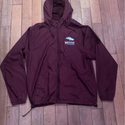 Maroon Windbreaker 