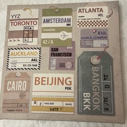 International Ticket Design Wall Art