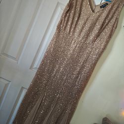 Gold mermaid party dress