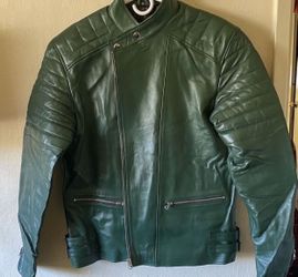 Men's Jacket Genuine Lambskin Leather Green