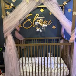 Gold Metal Crib 