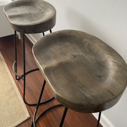 Solid wood barstools